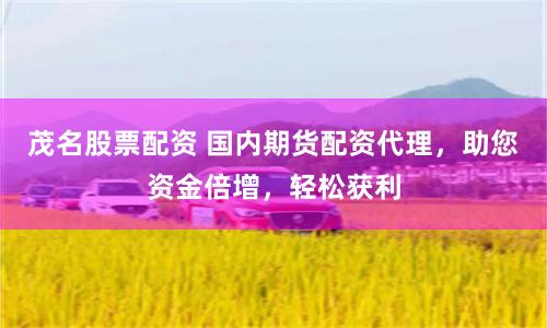 茂名股票配资 国内期货配资代理，助您资金倍增，轻松获利